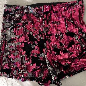 Sequin shorts